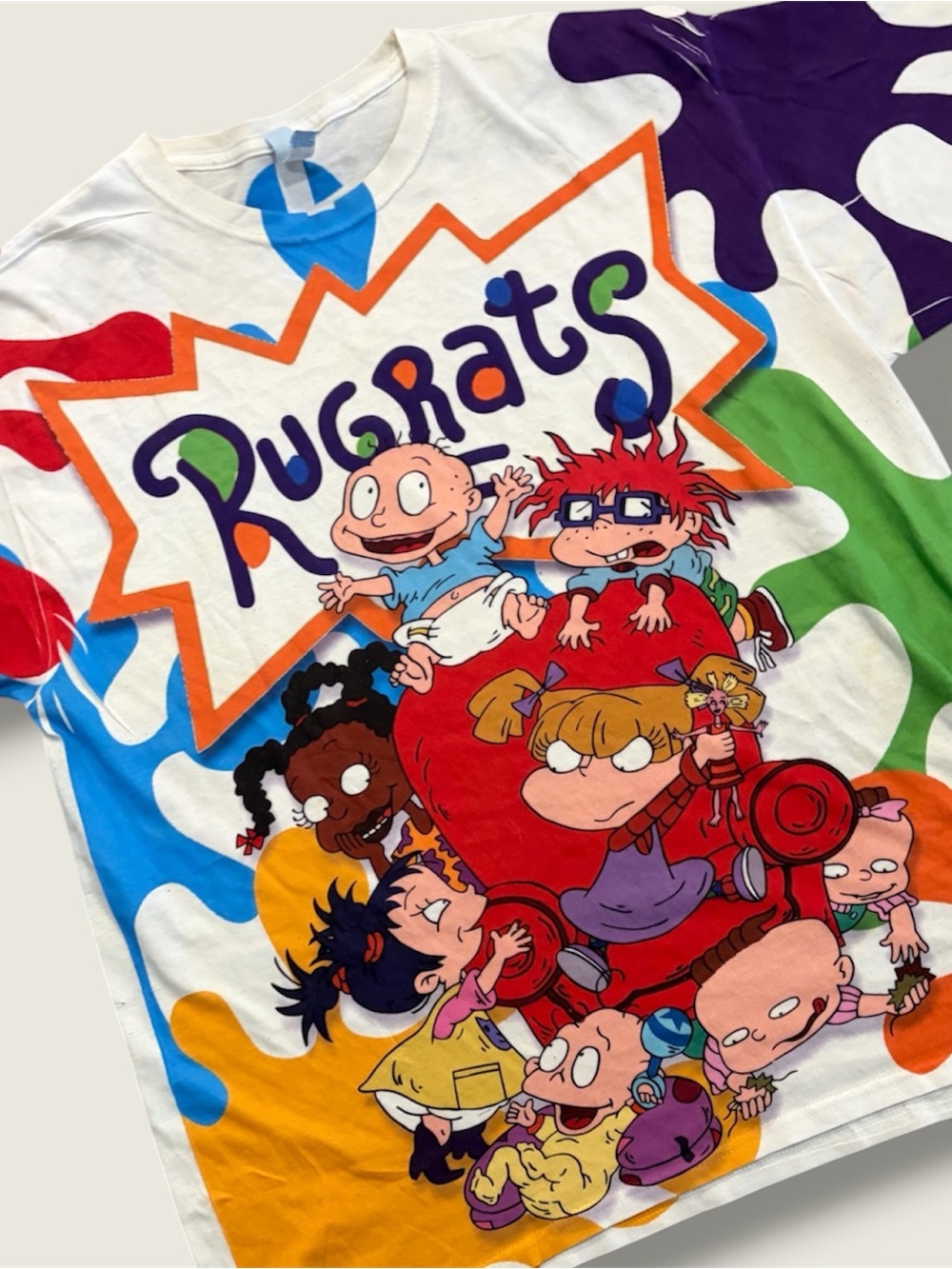 Y2K Rugrats t-shirt all-over print design.
